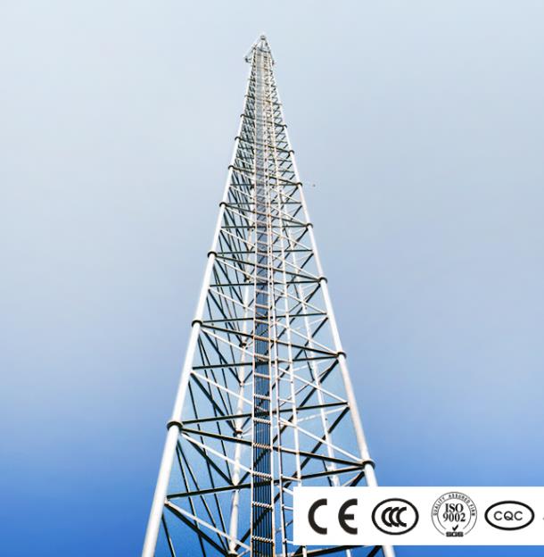 ЦЦТВ мониторинг стап за надворешна безбедност, силна ветерска челичка кула