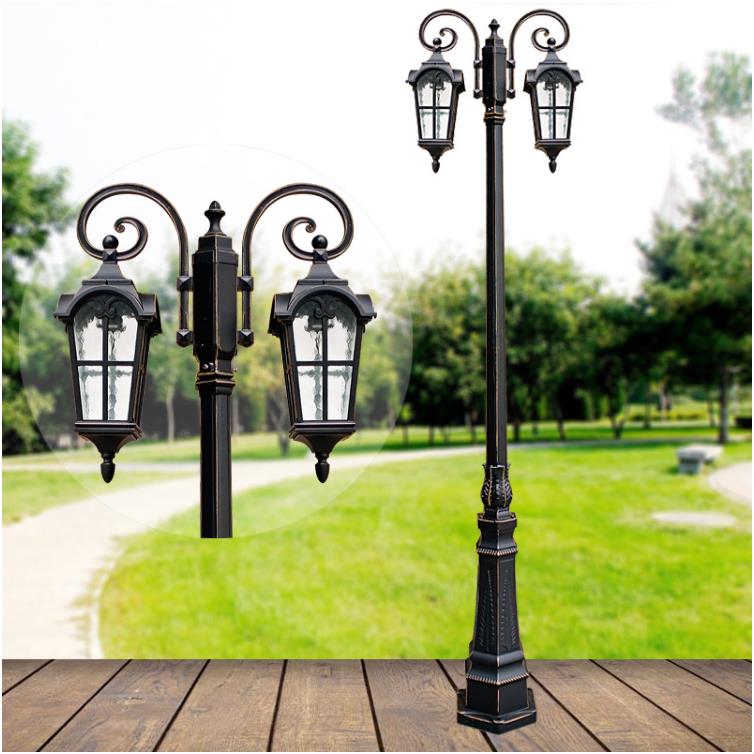 Лампиран алуминиум 3M декоративен пејзаџ градинска лампа пол , лампа пост